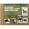 Image 2 : (UN-USED) 2 PERSON PATIO GARDEN GLIDER BENCH