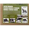 Image 2 : (UN-USED) 2 PERSON PATIO GARDEN GLIDER BENCH