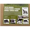 Image 2 : (UN-USED) 2 PERSON PATIO GARDEN GLIDER BENCH