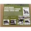 Image 2 : (UN-USED) 2 PERSON PATIO GARDEN GLIDER BENCH