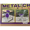 Image 2 : (UN-USED) (16) PURPLE FOLDING METAL CHAIRS
