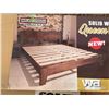 Image 2 : (UN-USED) WALNUT SOLID WOOD QUEEN BED FRAME