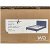 Image 1 : (UN-USED) BLACK FULL SIZE BED FRAME & HEADBOARD