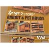 Image 3 : (UN-USED) LARGE 2 STOREY RABBIT & PET HOUSE