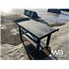 Image 3 : 4 FT. STEEL WORK BENCH WITH SHELF