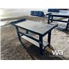 Image 3 : 4 FT. STEEL WORK BENCH WITH SHELF