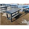 Image 4 : 4 FT. STEEL WORK BENCH WITH SHELF