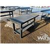 Image 4 : 4 FT. STEEL WORK BENCH WITH SHELF