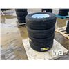 Image 2 : (4) GRIZZLY ST235/85R16 TRAILER TIRES & RIMS