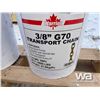 Image 2 : (2) PAILS OF 3/8"X60 FT. TRANSPORT G70 CHAIN