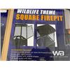 Image 2 : (UNUSED) WILDLIFE THEME SQUARE FIREPIT