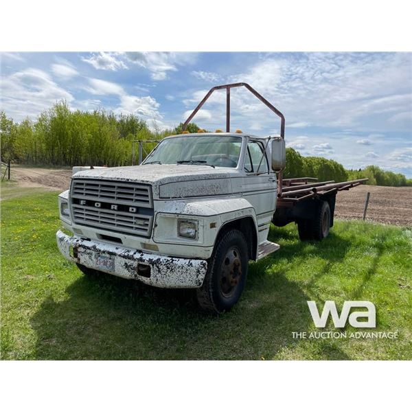 1980 FORD F600 S/A FLATDECK HAY TRUCK