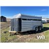 Image 1 : 1991 REAL INDUSTRIES 16FT T/A LIVESTOCK TRAILER