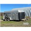 Image 2 : 1991 REAL INDUSTRIES 16FT T/A LIVESTOCK TRAILER