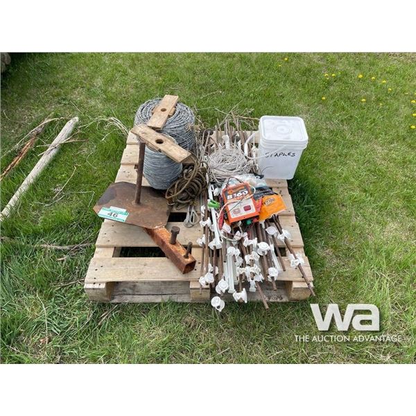 GALLAGHER B160 12V FENCER, WIRE & STEEL POSTS