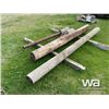 Image 4 : (2) STEEL POSTS, (2) HD WOOD POSTS
