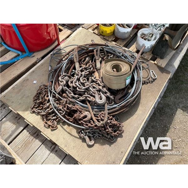 STRAPS, CABLE & CHAINS