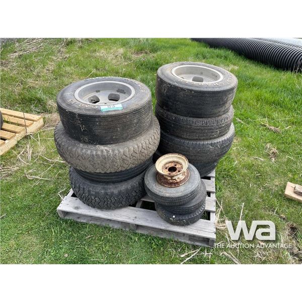 (10) ASSORTED TIRES & RIMS