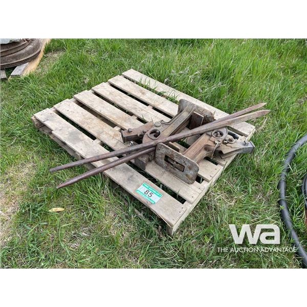 (2) RAILROAD JACKS & PRY BARS