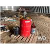 Image 1 : PARTIAL OIL BARREL & PUMP, OIL PAIL & PUMP