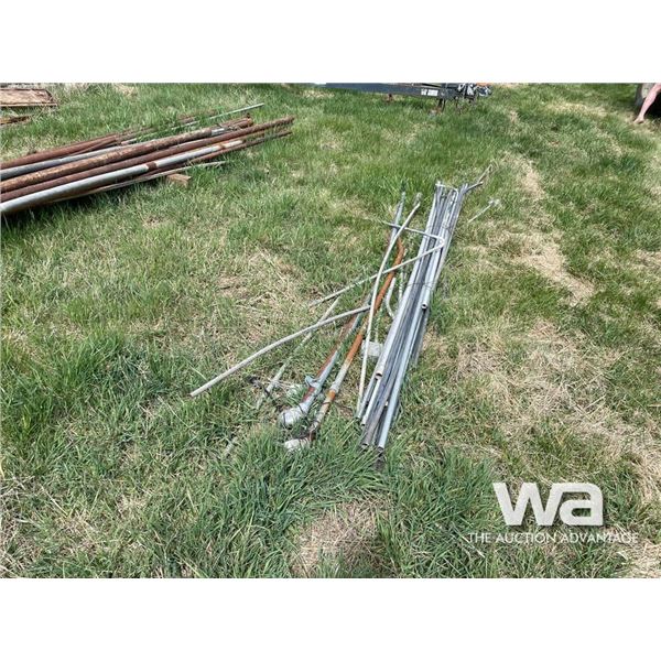 (2) PIPE STANDS, PIPE ON GROUND