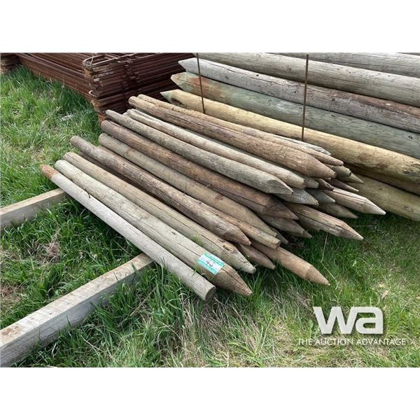 (40) 6 FT TREATED FENCE POSTS