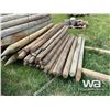 Image 2 : (40) 6 FT TREATED FENCE POSTS