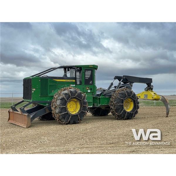 2015 JOHN DEERE 848L GRAPPLE SKIDDER