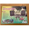 Image 4 : (UNUSED) 3 PIECE PATIO FURNITURE SET & SIDE TABLE