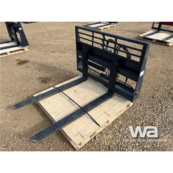 (UNUSED) 48" X 48" HYDRAULIC PALLET FORKS