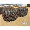 Image 23 : (4) 73" X 44" X 32" SKIDDER TIRES