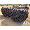 Image 26 : (4) 73" X 44" X 32" SKIDDER TIRES