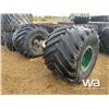 Image 12 : (2) 66X43.00X25 TIRES & RIMS
