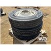 Image 2 : (3) 11R24.5 TIRES & RIMS