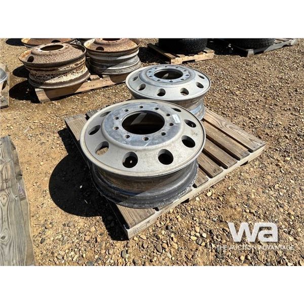 (2) ALUMINUM 24.5 IN. TRUCK RIMS