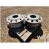 Image 2 : (2) ALUMINUM 24.5 IN. TRUCK RIMS