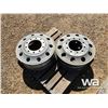 Image 5 : (2) ALUMINUM 24.5 IN. TRUCK RIMS