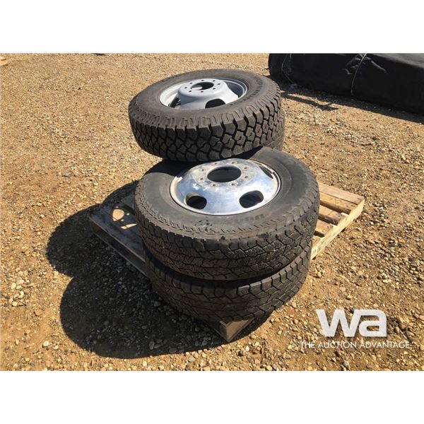 (4) HANKOOK DYNAPRO AT2 LT235/80R17 TIRES & RIMS
