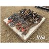 Image 1 : PALLET OF CHAINS & RATCHET BOOMERS