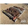 Image 1 : PALLET OF RIGGING, CHAINS, BOOMERS, CROWBAR