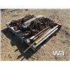 Image 2 : PALLET OF RIGGING, CHAINS, BOOMERS, CROWBAR