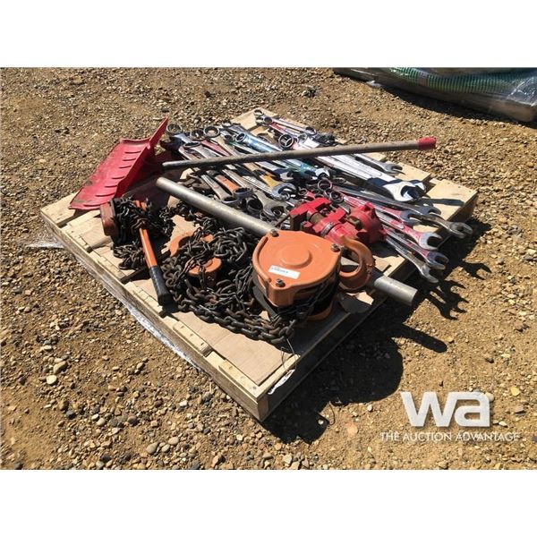CHAIN HOIST,COMBO WRENCHES, BOOMERS