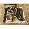 Image 1 : PALLET OF CHAINS, LOAD BINDERS & STRAPS