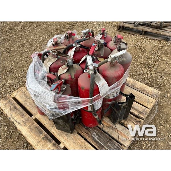 PALLET OF EXTINGUISHERS