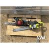 Image 2 : ALUMINUM JOCKEY BOX W/ TOOLS & (2) CHAINSAWS