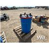 Image 4 : 45 GALLON OIL DRUM WITH ROLLER CART