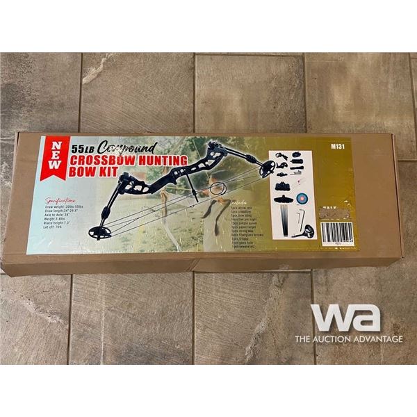 (UNUSED) 55 LB COMPOUND BOW with 6 ARROWS
