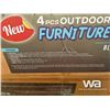 Image 5 : (UNUSED) 4 PIECE OUTDOOR FURNITURE SET