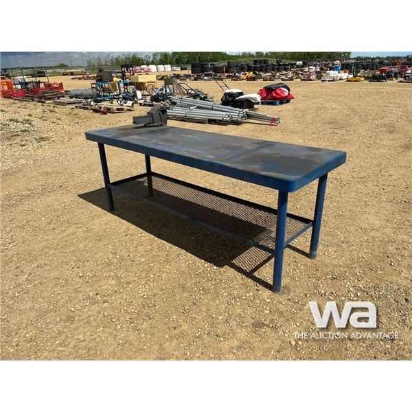 8 FT. WORK BENCH WITH VISE