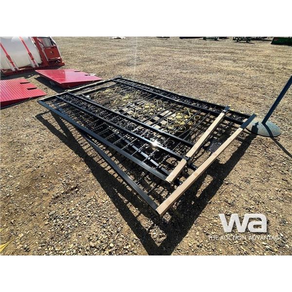 (2) (UNUSED) DECORATIVE DRIVEWAY GATES